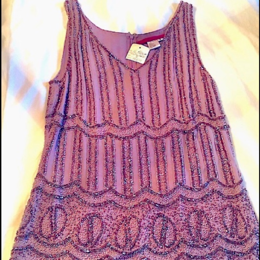 Emma Black Sequined Micro Mini Dress/ Tunic